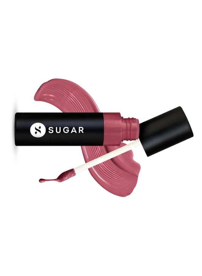 SUGAR Cosmetics Partner In Shine Transferproof Glossy Lipstick | Lasts upto 24hrs | Transferproof & Smudgeproof - 3ml - 05 Mauve Malbec - Image 3